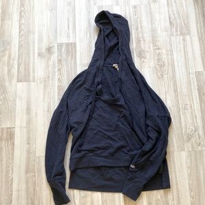 Navy Blue ALO Yoga Cropped Hoodie Size S